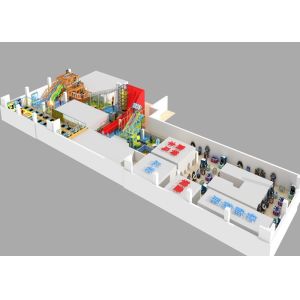 Kids Indoor Trampoline Playground Exercise Climbing Wall Jump Tower Customized