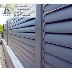 China Aluminum Airfoil Louvers Decorative Fence Aluminum Decor Fence Screen on sale