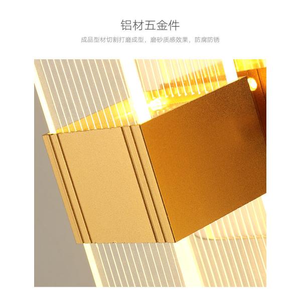 Modern transparent line light guide LED bar light luxury creative living room scandinavian wall lamp(WH-OR-230)
