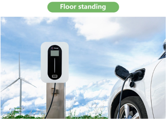 7kw Level 2 Commercial Charging Station Wall Mounted Fast