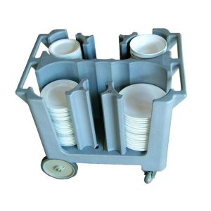 Polyethylene Adjustable Dish Caddy Conveniently Transport Store Plates