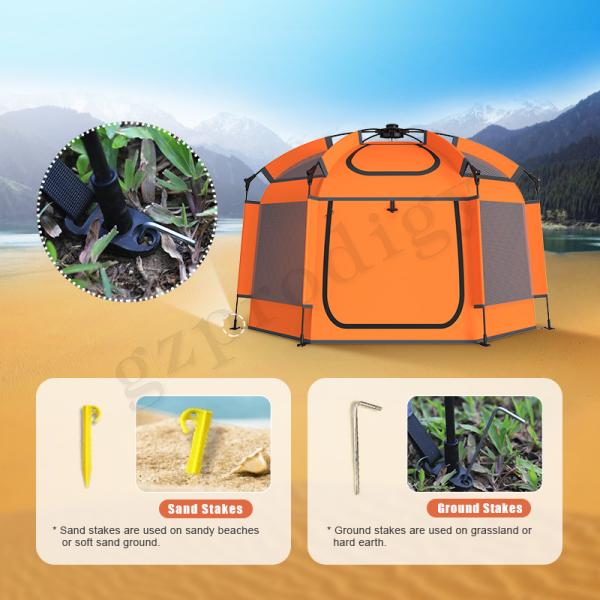 Nylon TPU Pop Up Play Tent Large Space Folding Tent Play House