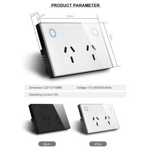 Wifi Socket With SAA Certifications Wireless Double Electronic Power Point Au/us