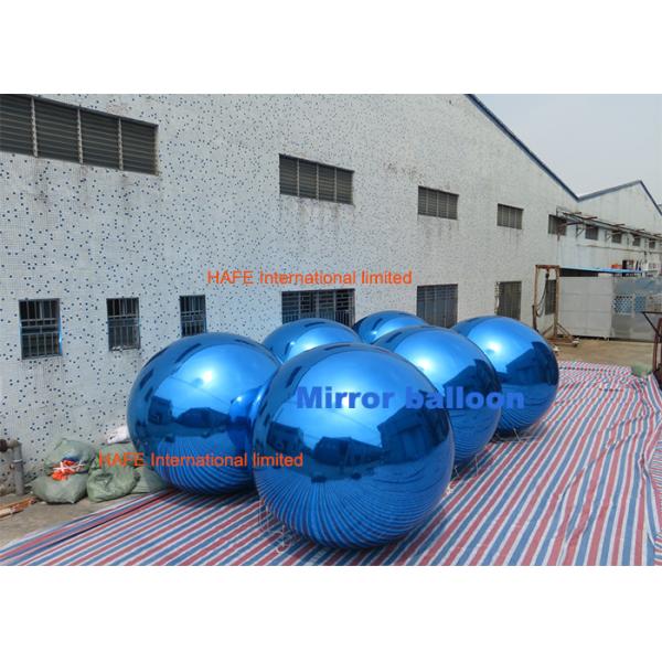 Custom 2m Giant Festival PVC Inflatable Mirror Balloon For Event Decoration In Pink