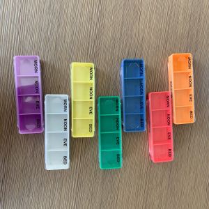 28 4 5 Pill Box Organizer 4 Times A Day Stackable AM PM Tablet Holder For
