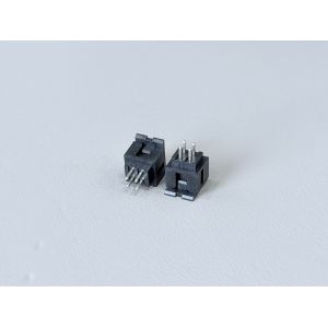 2.00mm Pitch 2×2 Pin Header Connector, Tin-Plated 100µ”, PCB Through-Hole Pin