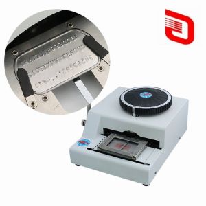 Durable 52 Code Letters Manual Number Dog Tag Embossing Machine with Other Interface