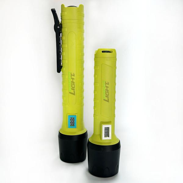 Quality IP68 Waterproof Explosion Proof LED Flashlight 5000 Lux 3.4Ah wholesale