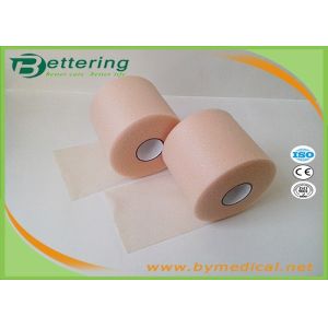 Skin Colour 7cmX27m Sports Underwrap Foam Tape Polyester Fiber Elastic Adhesive