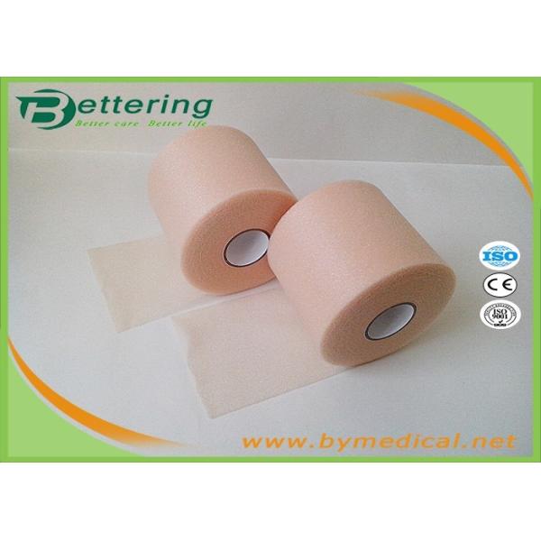 Skin Colour 7cmX27m Sports Underwrap Foam Tape Polyester Fiber Elastic Adhesive