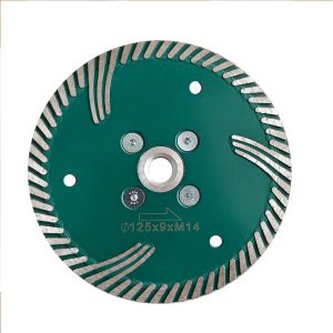 Hard Granite Diamond Turbo Cutting Disc With M14 Flange Diameter 125mm 230mm