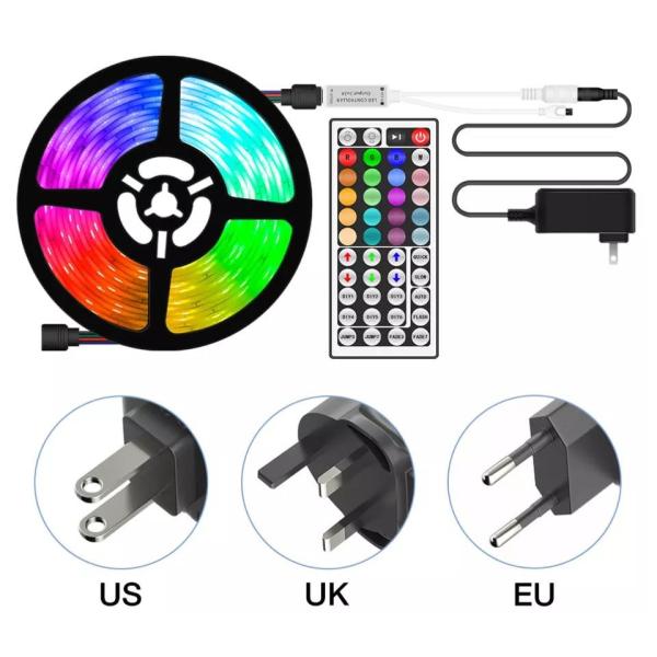 5050 60d/M Smart 5m 10m 15m Outdoor Flexible LED Strip Lights SMD RGB 24 44 Keys