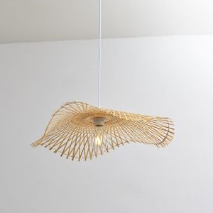 Handmade Rattan pendant light fixtures For Kitchen Dining room Bar Lighting