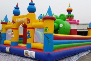 8m x 8m Custom Combi Bouncy Castle Inflatable Run Obstacle Course