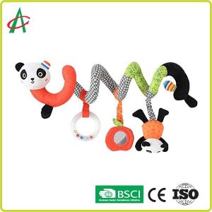 BSCI Baby Panda Plush Spiral Toy With Mirrors Customized