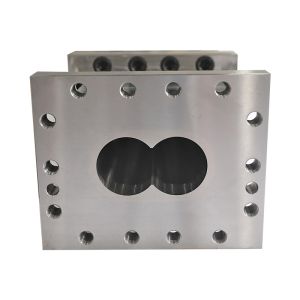 Customized Twin Screw Extruder Barrel with 38crMoAl 45# Material and 134mm Hole