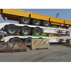Flatbed Container Load 1200R20 40 Foot Semi Trailer