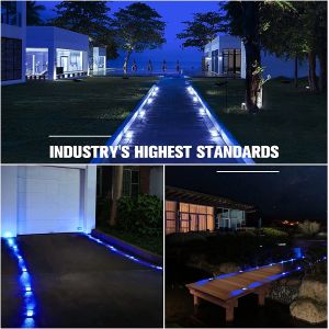 6 LED Lamp IP68 Waterproof Solar Dock Light with 5000K Daylight for Wireless