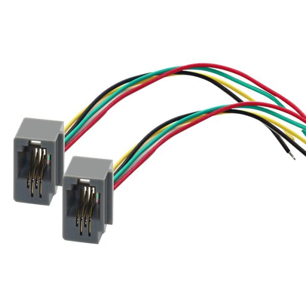 220V 8 Pin 18 AWG 200mm Telephone Receiver Cable