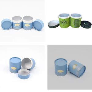 Eco-friendly custom white paper ice cream cups with lids and paper tubes 3 oz, 4