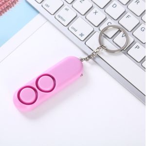 Plastic Kids Self Defense Keychain 120 DB 40g Home Alarm Elderly Four Colors For