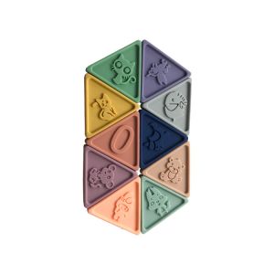 Developmental Children'S Educational Toy Animal Pattern Triangular Building