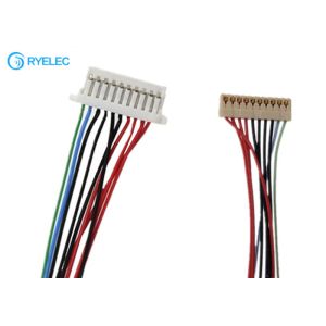 China 10pin 1.0mm pitch connector with ACES 91209-01011 to SHR-10V-S crimping wire harness on sale