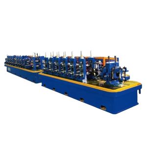 Automatic 0.4-2.5mm SS Round Pipe Making Machine Metal Tube Mill 4.8T