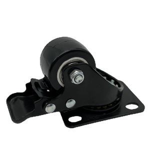 2 Inch Polyurethane Tread SwivelLight Duty Casters Wheel with brake For Industry