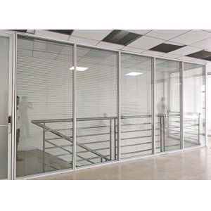 Sound Insulation Glass Partition Wall Flexible 90mm Thickness Single Double