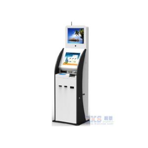17 Inch Cold Rolled Steel Digital Kiosk Display With ID Scanner Card Issue