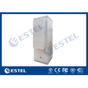 Aluminum Double Wall Outdoor Telecom Cabinet IP55 1 Unit PDU With Front Rear