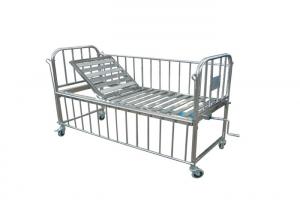 Cheap Medical Pediatric Children One Crank Beds Hospital Baby Bed Full Stainless Steel ALS - BB005 for sale