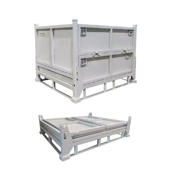 Torin DZ639Wholesale Metal Steel Box Material Logistics Turnover Boxes Container Stackable Metal Pallet Cage Storage Box