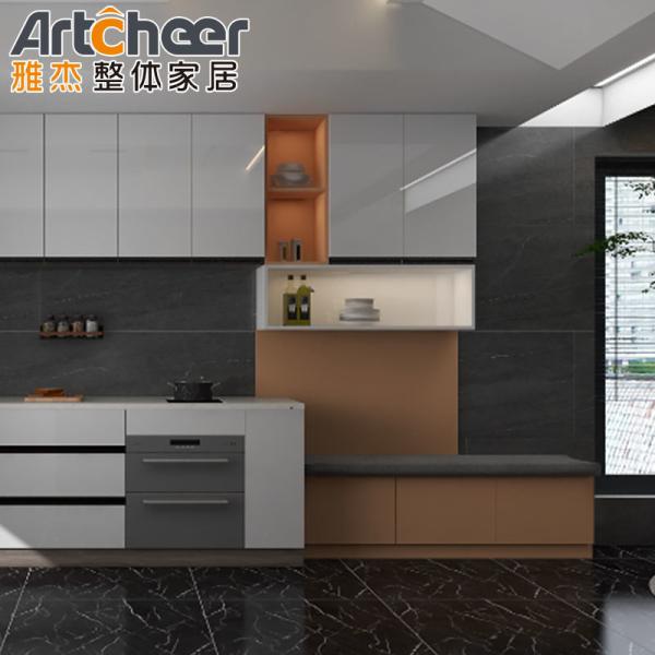 Quality Customized Size Kitchen Set Cabinet With High Gloss Lacquer Finish And Modular Design wholesale