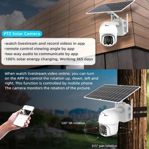 1080P Outdoor Wireless System CCTV Security Camera Wifi Network Solar Surveillan