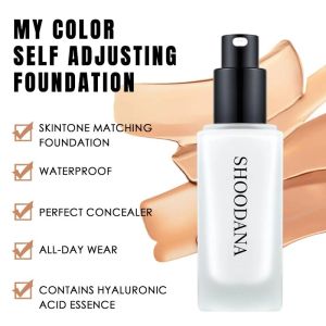 Self-Adjusting Color-Changing Waterproof Sunscreen Full Coverage Foundation with