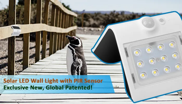 1.5W 3.7V Solar Powered LED Light Solar Panel LED Garden Lights LED Solar Integrated Lamp Outdoor Motion Sensor