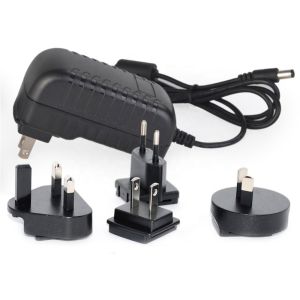 24w 12v 2a Interchangeable Plug Power Adapter With EURO AU US UK Plugs