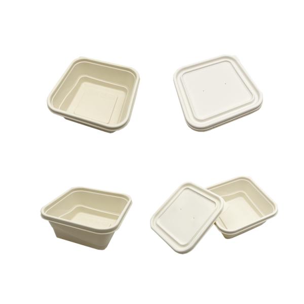 Disposable PLA Sheet For Thermoforming Four Compartment Plates Bagasse Dishes