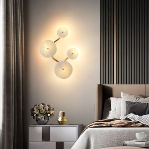 China Hot Selling Creative Handmade Ceramic Wall Lamp Hotel Living Room Wall Light on sale