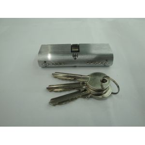 80mm Euro Profile Oval Shape Double Brass Cylinder Lock with 3 brass normal keys