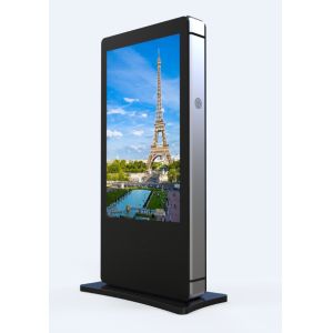 70 Inch Outdoor Interactive Kiosk Floor Standing Waterproof Touch Screen Build