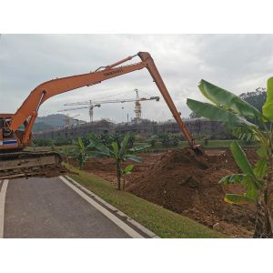 55T EC460 Long Reach Excavator Booms With Bucket