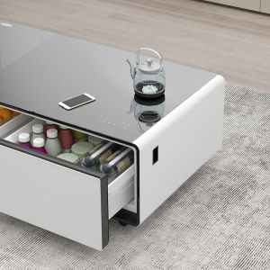 Multi-function Music Speakers Refrigerator Coffee Table With Boiling Kettle