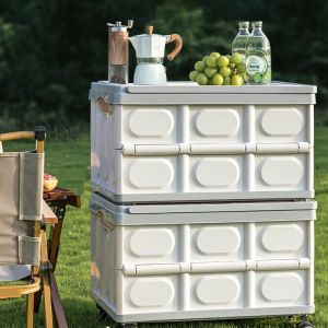 Rubber Wheel Campervan Folding Camp Multipurpose Wagon Picnic Van Fold Up