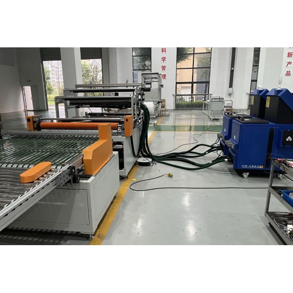 Automatic hot melt adhesive PP Gluing and Wave Receiving Production Line Filter