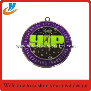 Custom Chicago tournament metal medals,engraved die casting soft enamel metal