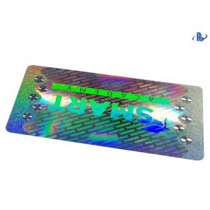 Destructive 15-25um Tamper Proof Custom Security Hologram Stickers