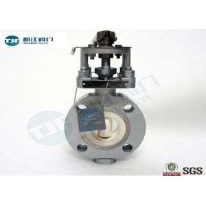 Ceramic Seat Wafer Type Butterfly Valve Cavitation Resistant With Manual Lever